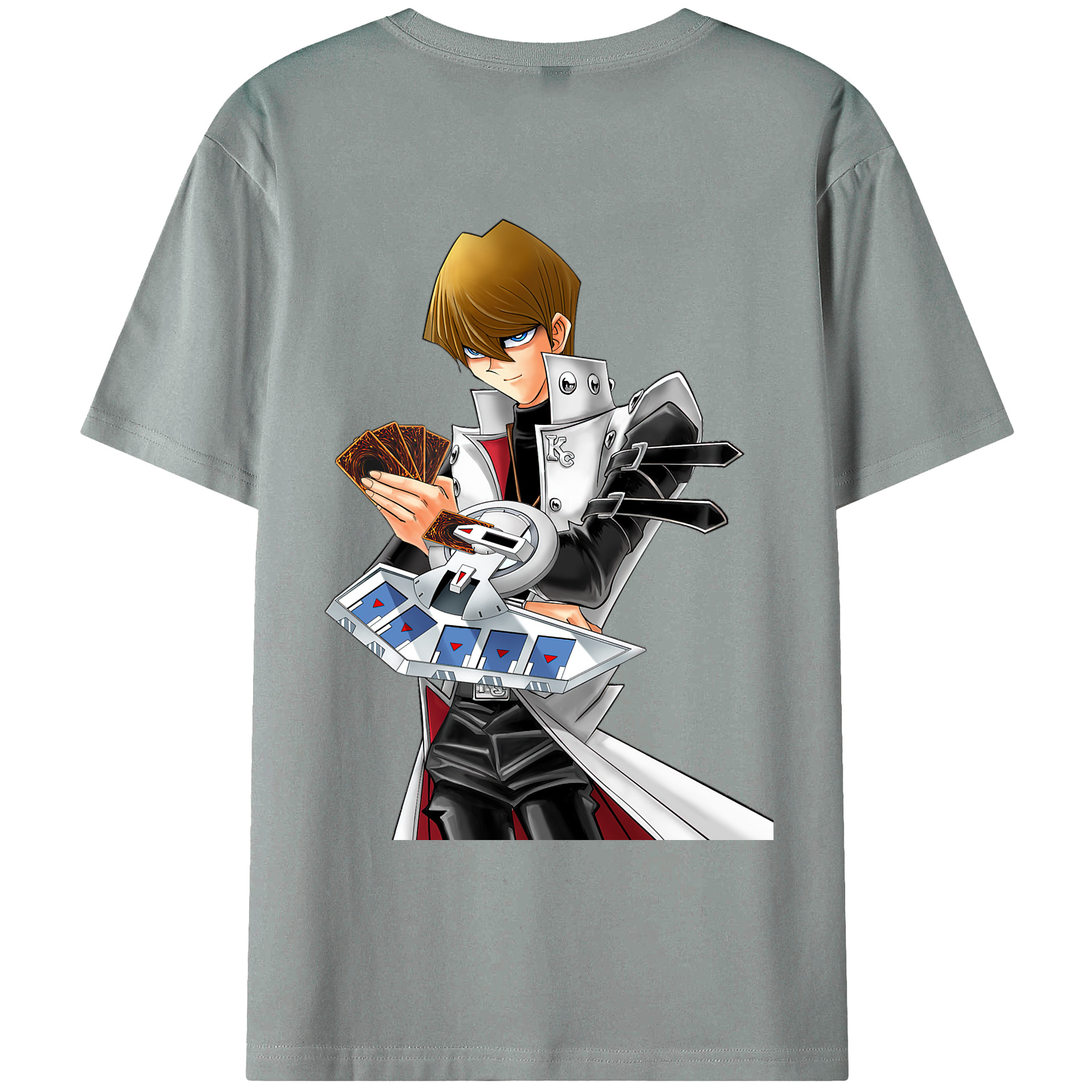 （画像用） 遊☆戯☆王 Yu-Gi-Oh! 綿100％ メンズ半袖Tシャツ（バックプリント） 通気性